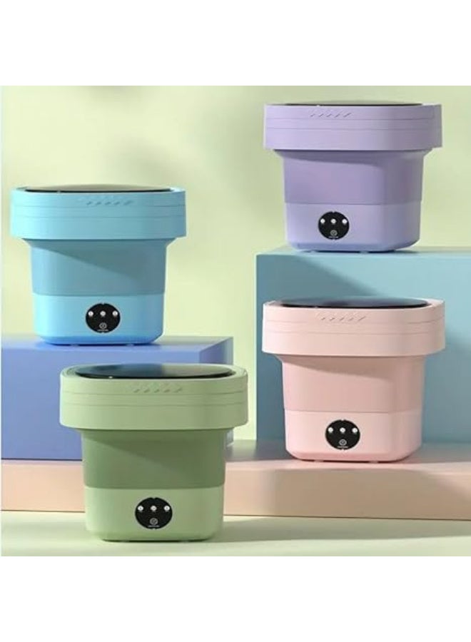 ملابس صغيرة قابلة للطي، غسالة كهربائية محمولة، متعددة الألوان - Image 2